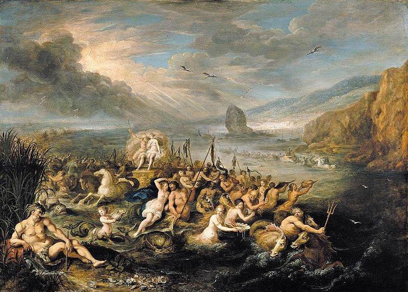 Frans Francken II The Triumph of Neptune and Amphitrite Norge oil painting art